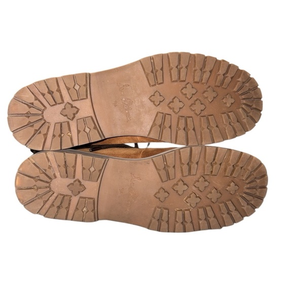 Sam Edelman Bowen Brown Suede Faux Fur Lace Up Boots in Luggage Brown Sz. 9.5 - Picture 14 of 16